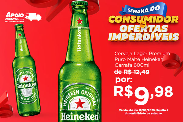 Cervejas Heineken até 16/03